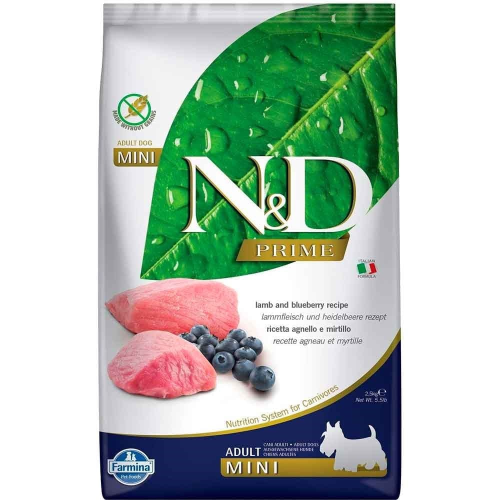 ND Kuzulu Yaban Mersinli Tahılsız Mini Köpek Maması 2,5 Kg