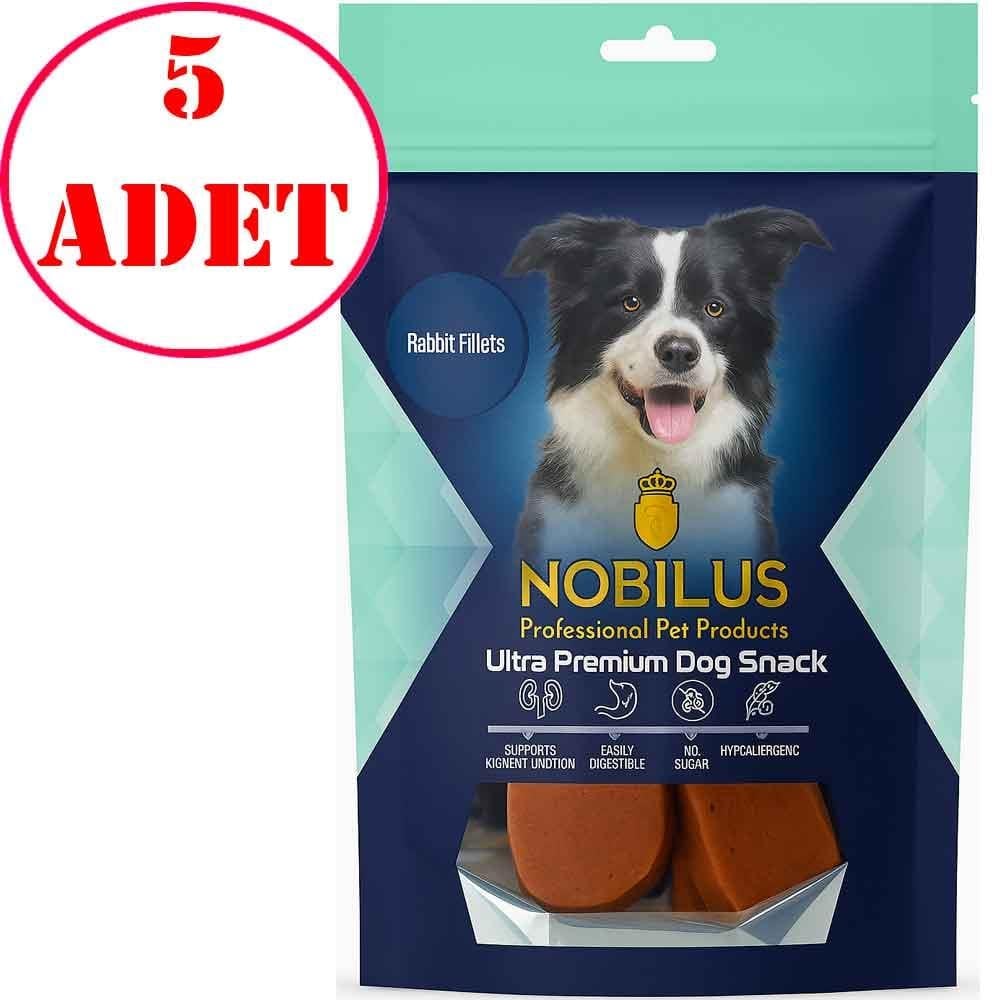Nobilus Köpek Ödül Maması Tavşan Fileto 80 Gr 5 AD