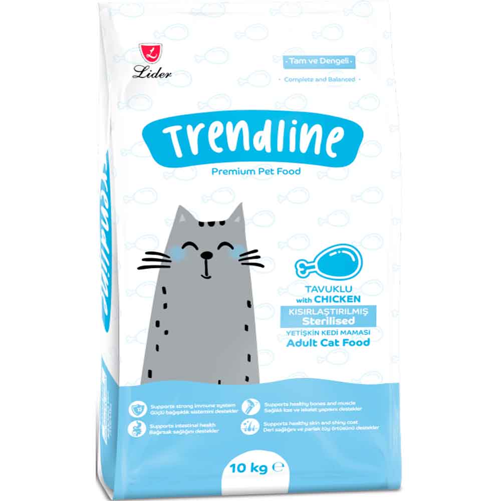 Trendline Sterilised Tavuklu Kedi Maması 10 Kg