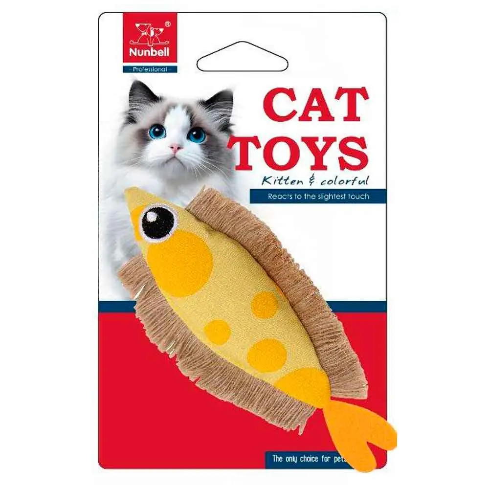 Nunbell Kedi Oyuncağı Kumaş Sarı Balık