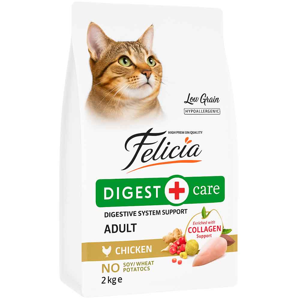 Felicia Kedi Maması Tavuklu HypoAllergenic Kolajenli Az Tahıllı 2 Kg