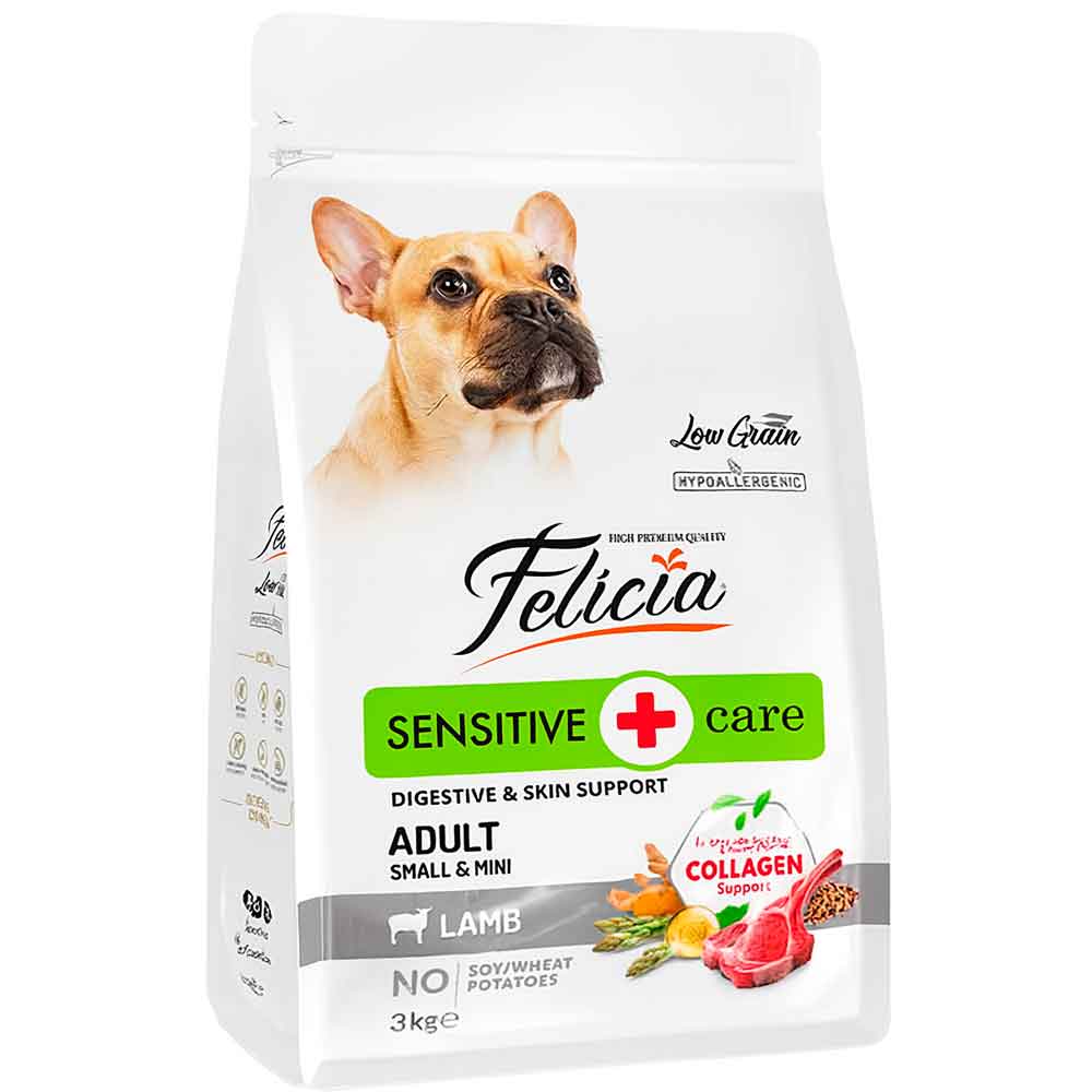Felicia Köpek Maması Kuzu Etli Kolajenli S/M Az Tahıllı 3 kg