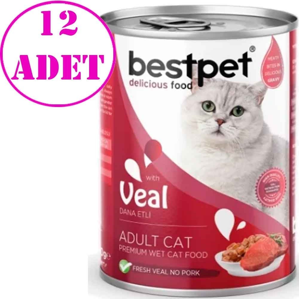Best Pet Dana Etli Yetişkin Kedi Konservesi 400 gr 12 AD