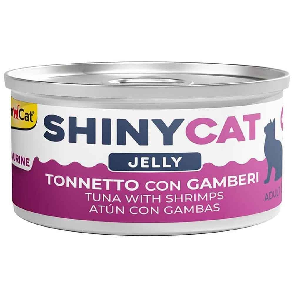 Gimcat Shiny Cat Jel içinde Ton Balıklı ve Karidesli Konserve 70 gr