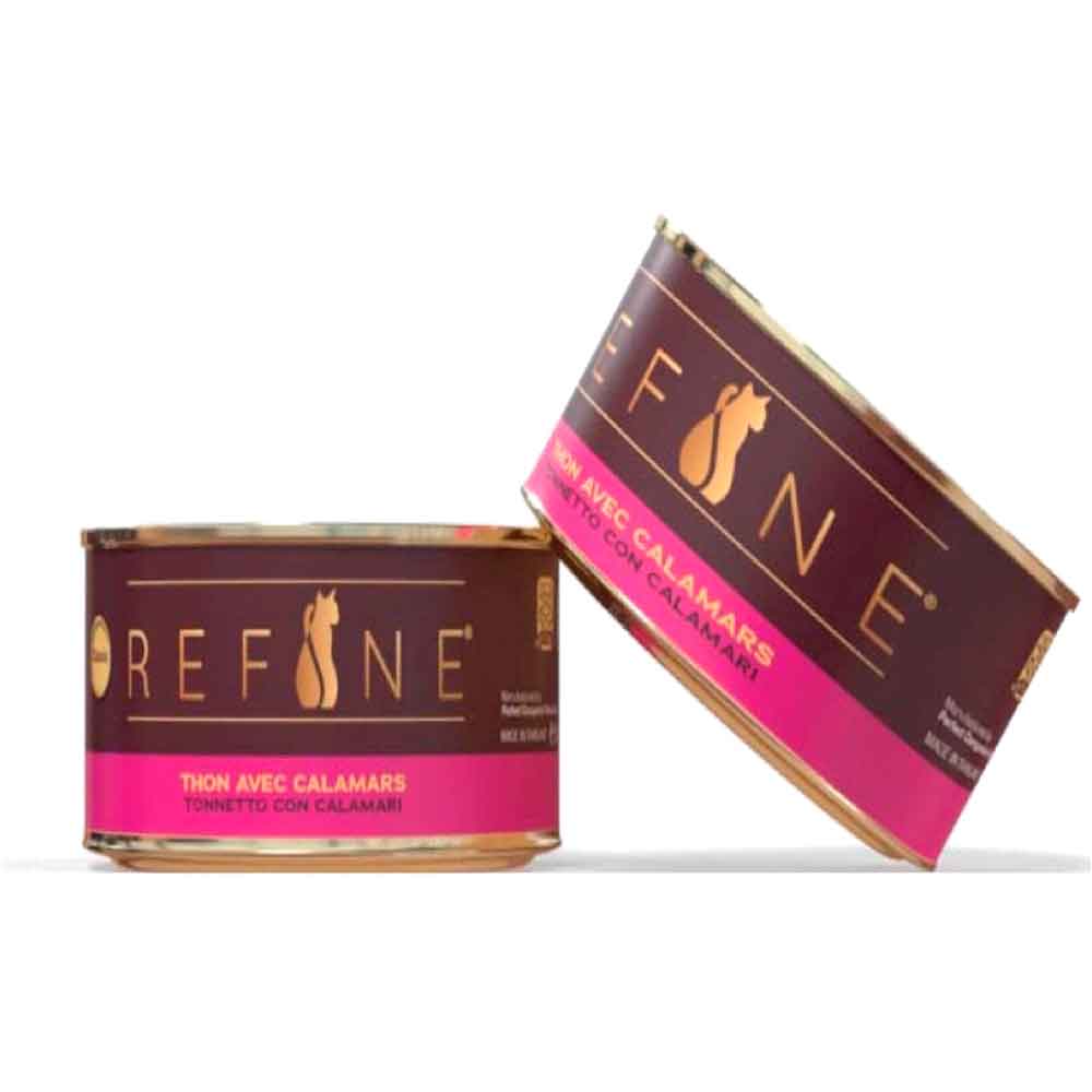 Refine Kedi Konservesi Kalamar ve Ton Balıklı 85 Gr