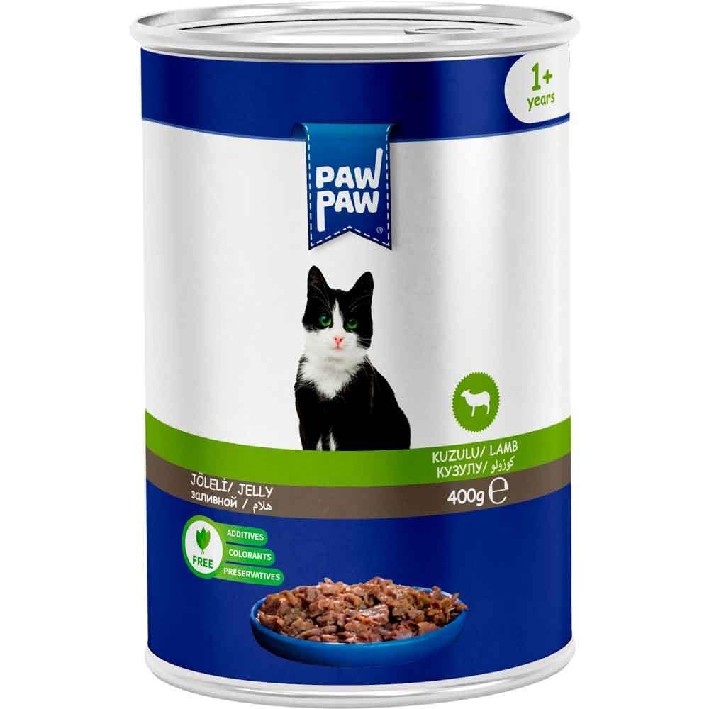 Pawpaw Kedi Konservesi Kuzu Etli Soslu 400 Gr