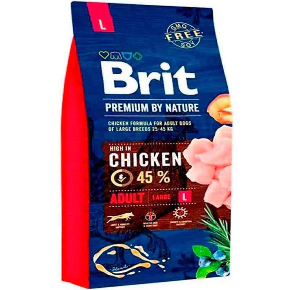 Brit Premium Tavuklu Yetişkin Büyük Irk Köpek Maması 15 kg