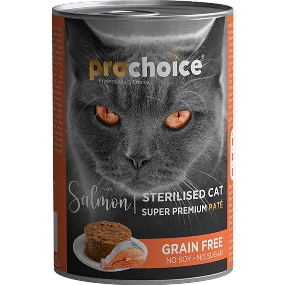 Pro Choice Sterilised Somonlu Kedi Konservesi Pate 400 Gr