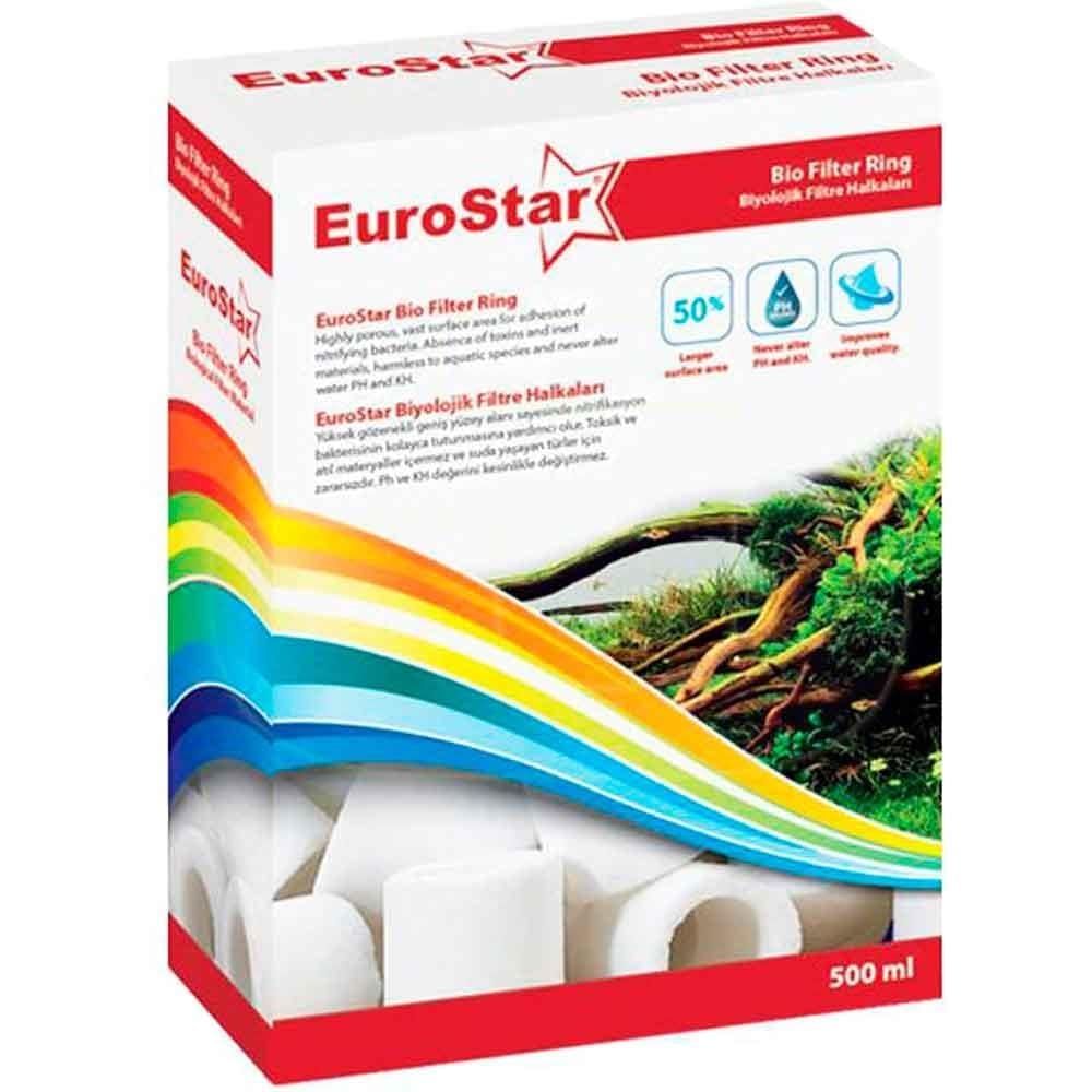 Eurostar Seramik Halka Akvaryum Filtre Malzemesi 500 ml