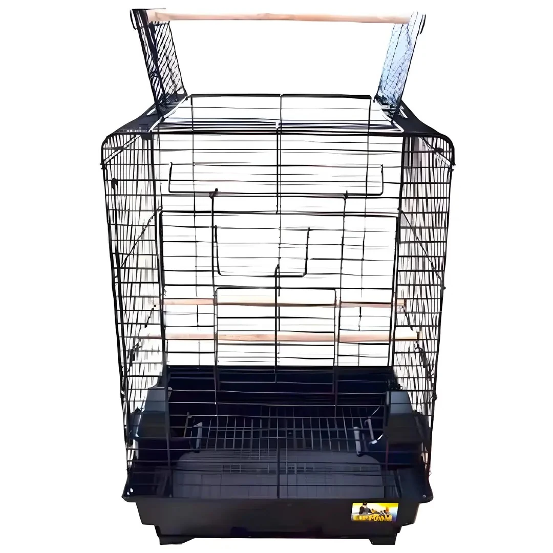 Euro Gold Papağan Kafesi Açılır Çatılı Siyah