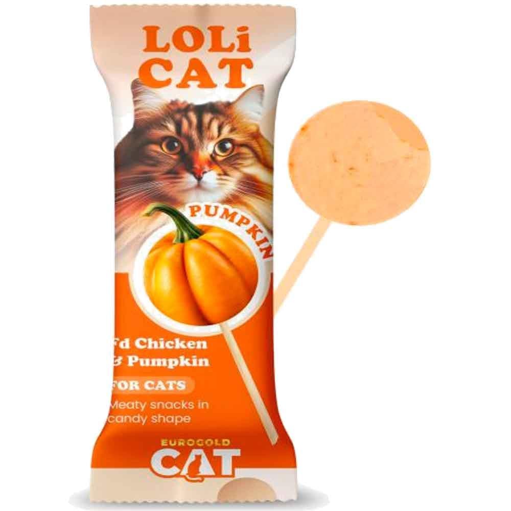 EuroGold LoliCat FD Kedi Ödülü Balkabaklı 1,5 Gr LoliPop