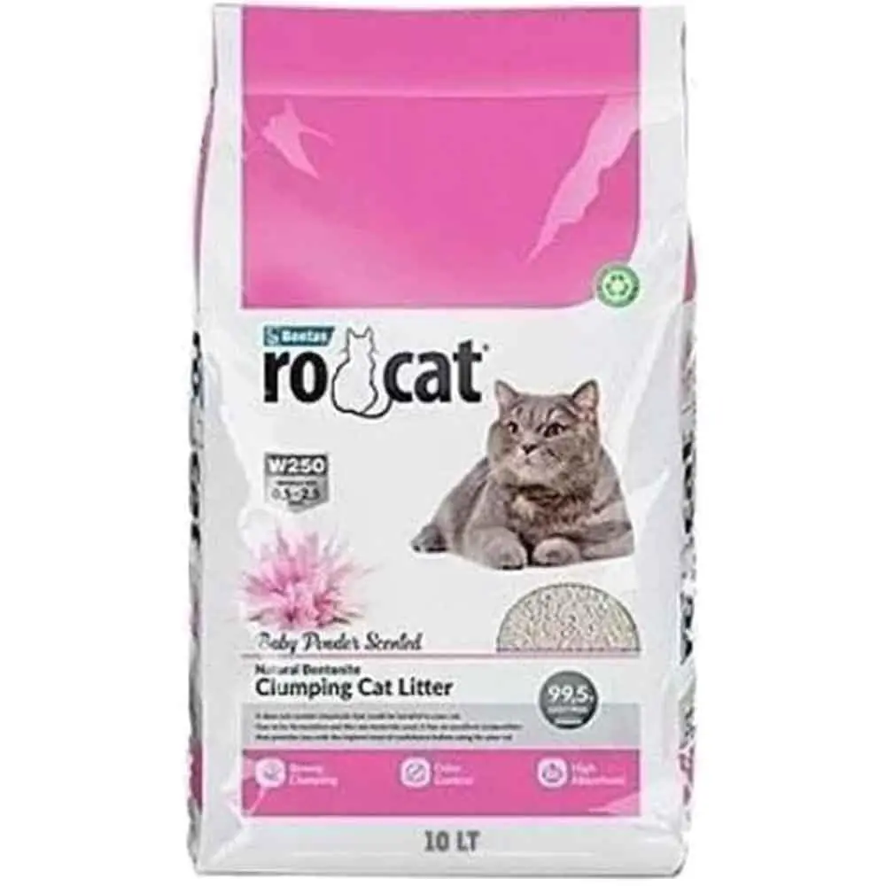 RoCat Kedi Kumu 10 LT Bebek Pudrası Kokulu