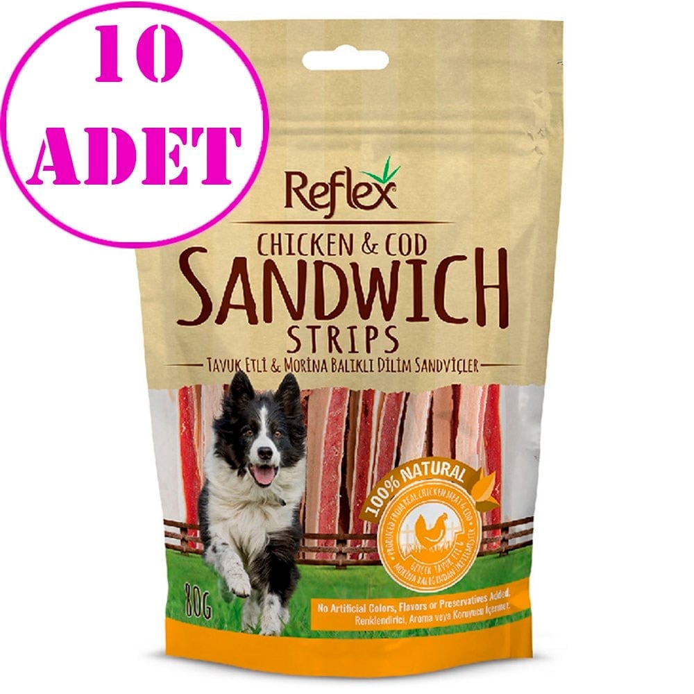 Reflex Chicken Sandviç Stripts 80 Gr 10 AD