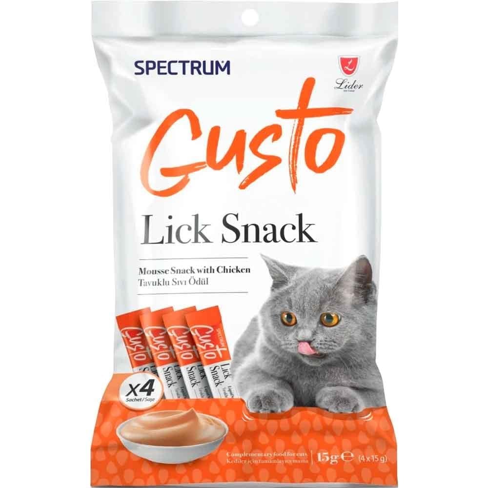 Spectrum Gusto Tavuklu Krema Kedi Ödül Maması 15 gr (4'lü)