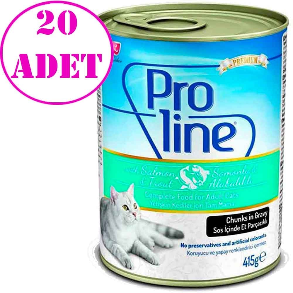 ProLine Somonlu Alabalıklı Kedi Konservesi 415 Gr 20 AD