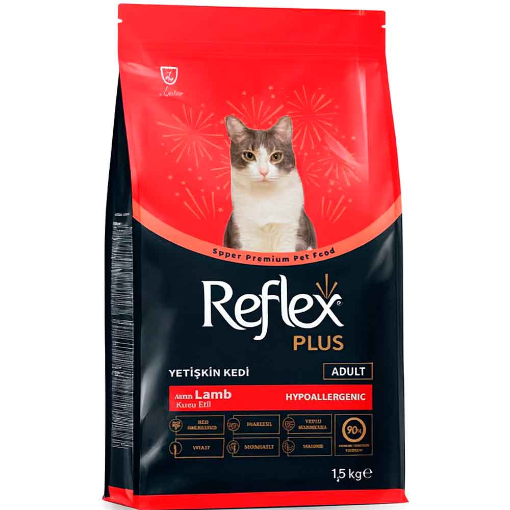 Reflex Plus Kedi Maması Kuzu Etli 1,5 Kg