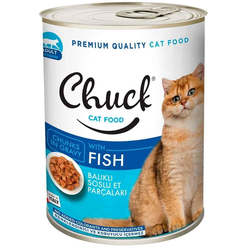 Chuck Kedi Konservesi Balıklı 415 Gr