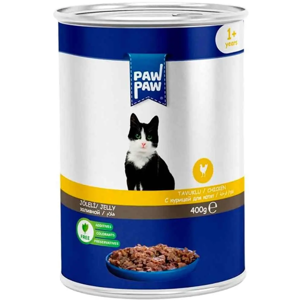 Pawpaw Kedi Konservesi Tavuklu 400 Gr