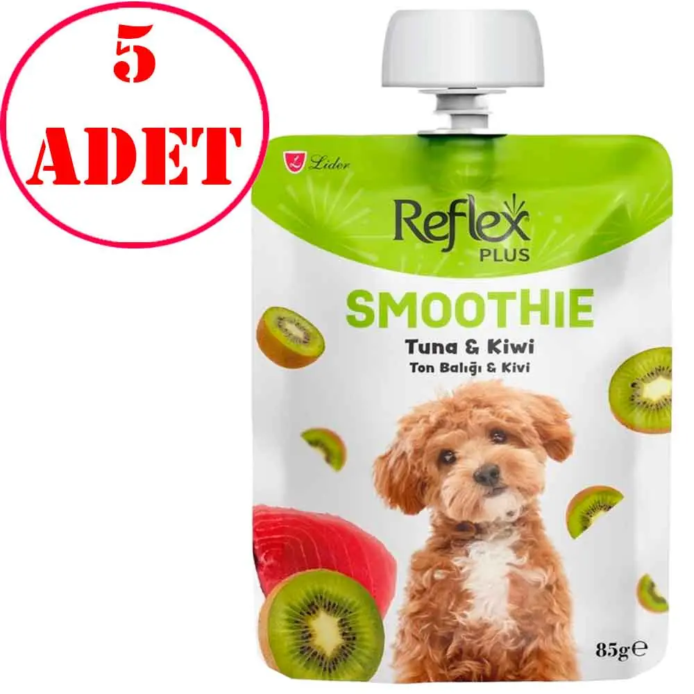Reflex Plus Smoothie Ton Balıklı ve Kivili Köpek Sıvı Ödülü 85 Gr 5 AD