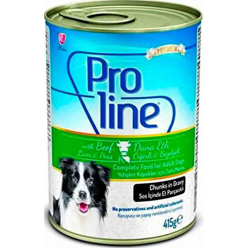 Pro Line Dana Ciğer Ve Bezelyeli Köpek Konservesi 415 Gr