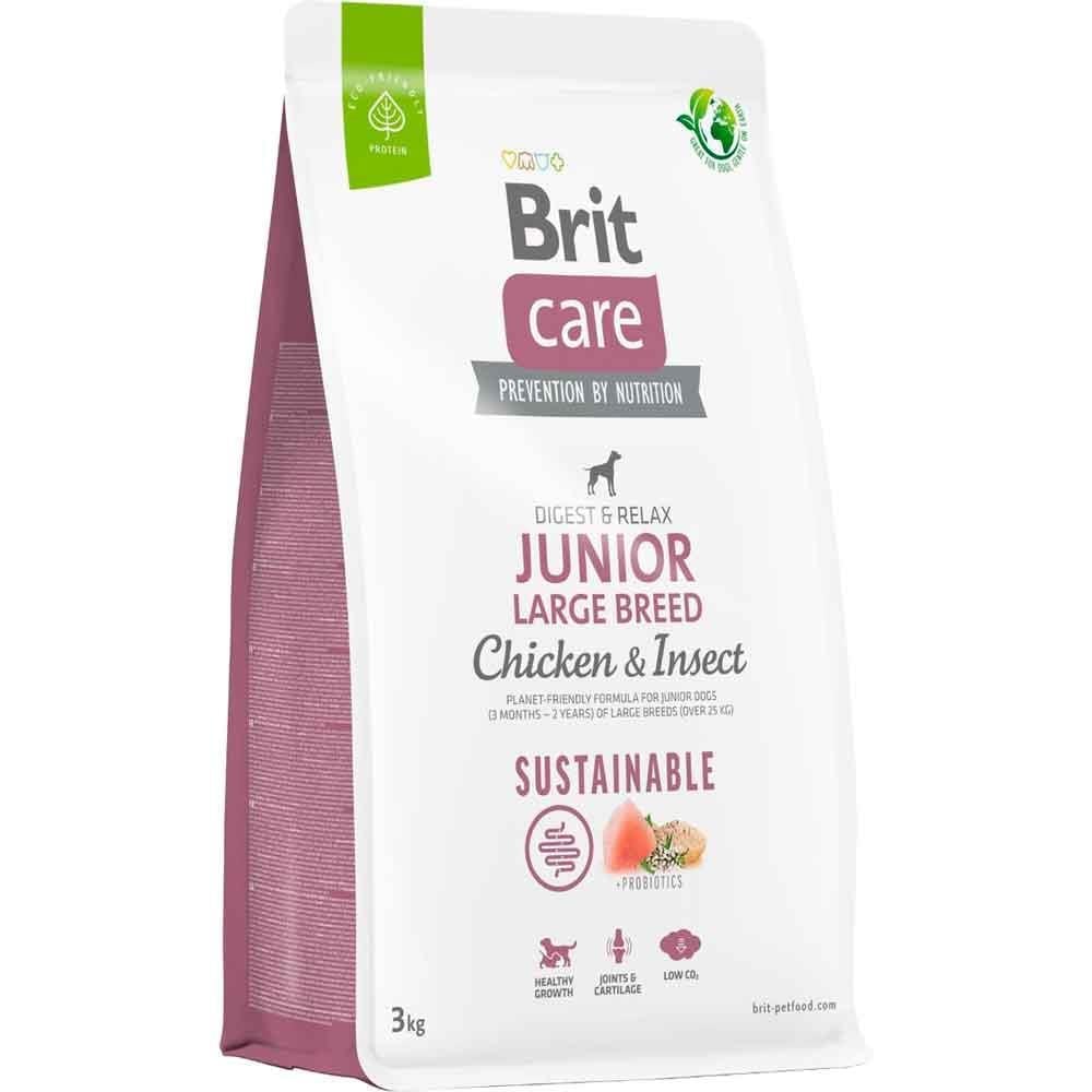 Brit Care Digest Relax Junior Tavuklu Böcek Proteinli Büyük Irk Yavru Köpek Maması 3 Kg