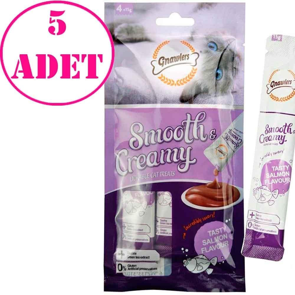 Gnawlers Krema Kedi Ödülü Somonlu 4x15 Gr 5 AD