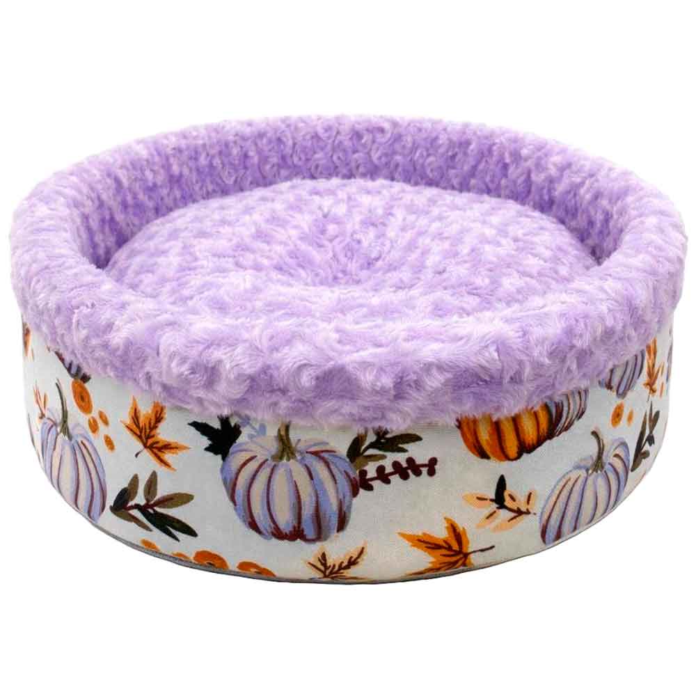 Pet Pretty Kedi Köpek İçin Special Peluş Simit Yatak Lila 50x50x15 Cm