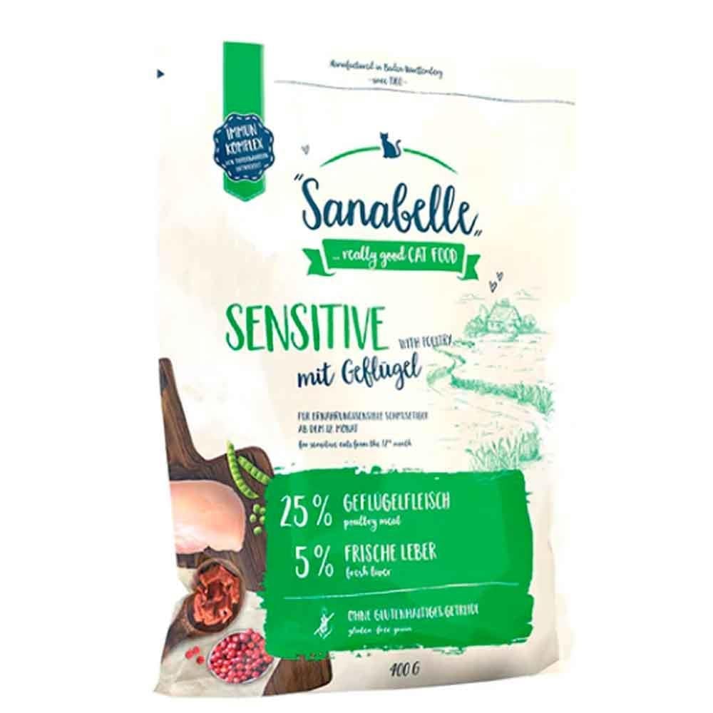 Sanabelle Sensitive Kedi Maması Kümes Hayvanlı 400gr