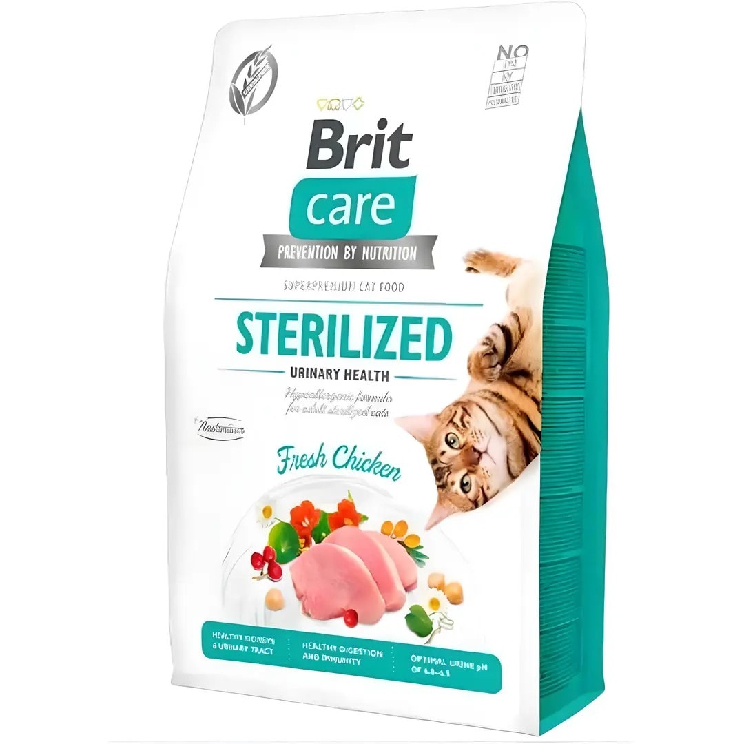Brit Care Hypo-Allergenic Üriner Sistem Sağlığı için Tahılsız Kısırlaştırılmış Kedi Maması 7 kg