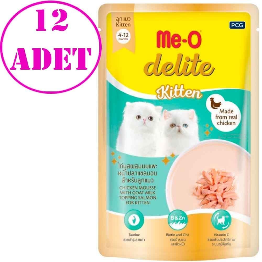 Me-O Delite Pouch Kitten Tavuklu Yavru Kedi Konservesi 70 Gr 12 AD
