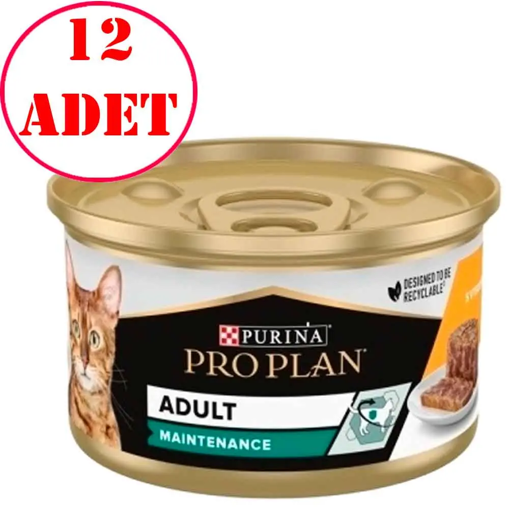 Pro Plan Tavuklu Kedi Konservesi 85 Gr 12 Ad