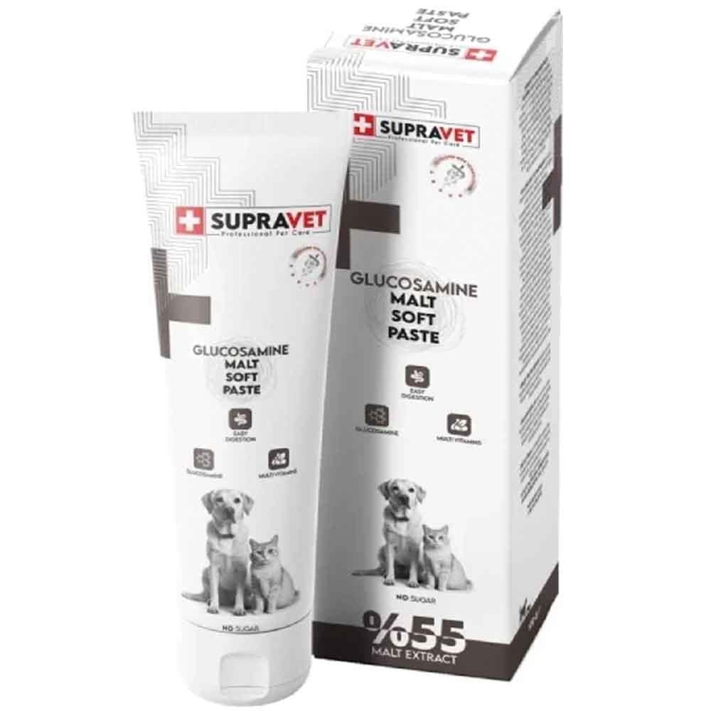 Supravet Glucosamine Kedi ve Köpek Eklem ve Kas Destekleyici Malt Paste 100 gr