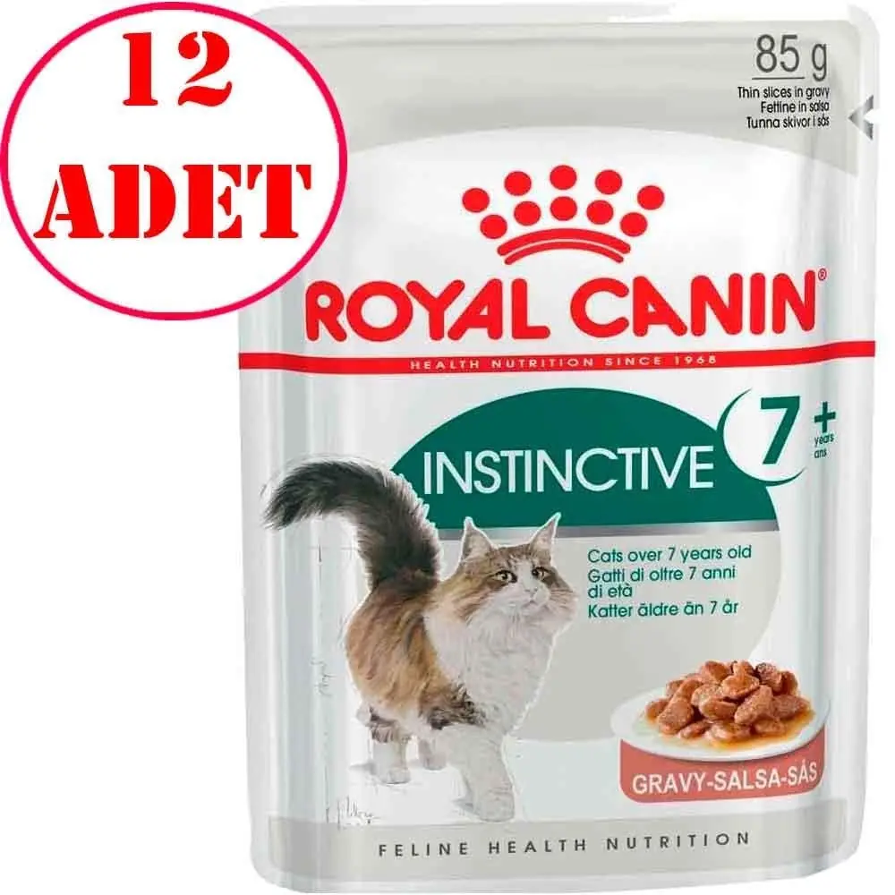 Royal Canin Instinctive +7 Gravy Yaşlı Kedi Konservesi 85 Gr 12 AD