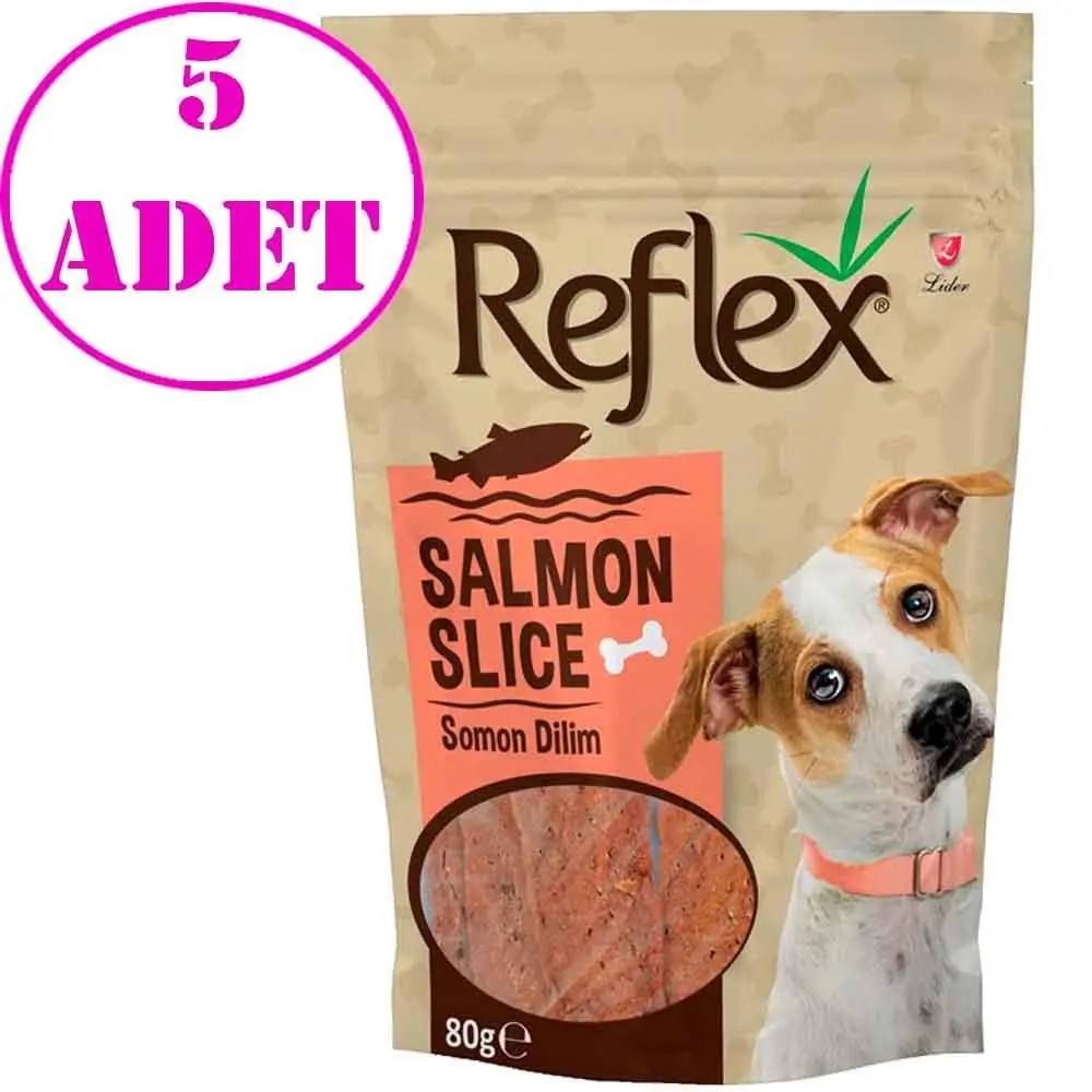Reflex Köpek Ödülü Somon Etli Dilim 80 Gr 5 AD