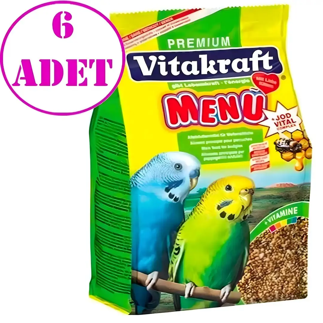Vitakraft Menü Premium Muhabbet Kuşu Yemi 500 Gr 6 AD