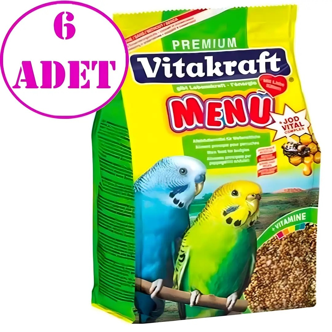 Vitakraft Menü Premium Muhabbet Kuşu Yemi 500 Gr 6 AD