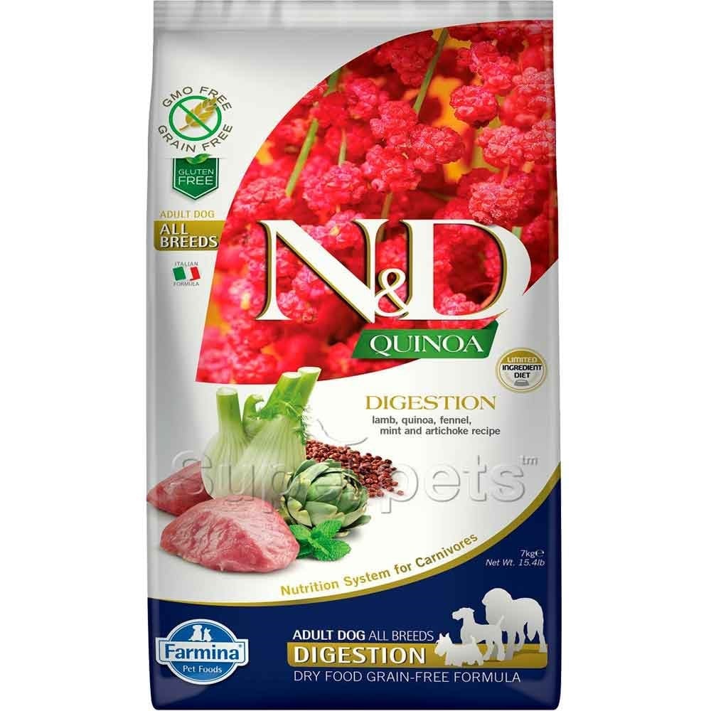 N&D Quinoa Digestion Kuzu Yetişkin Köpek Maması 7 Kg