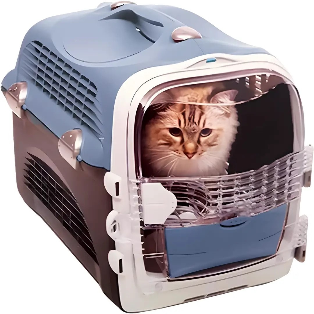 Catit Cabrıo Kedi ve Köpek Taşıma Kabı Mavi/Gri 51x33x35cm