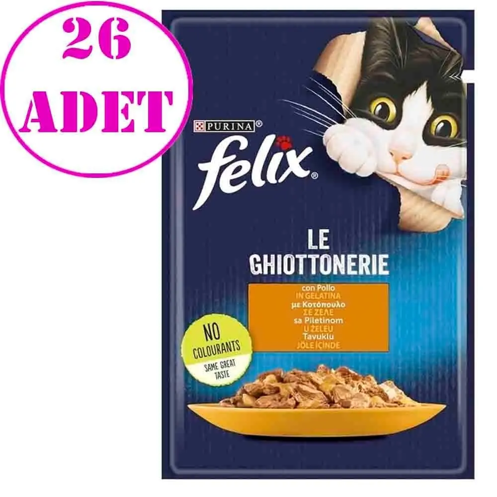 Purina Felix Tavuklu Yaş Kedi Maması 85 Gr 26 AD