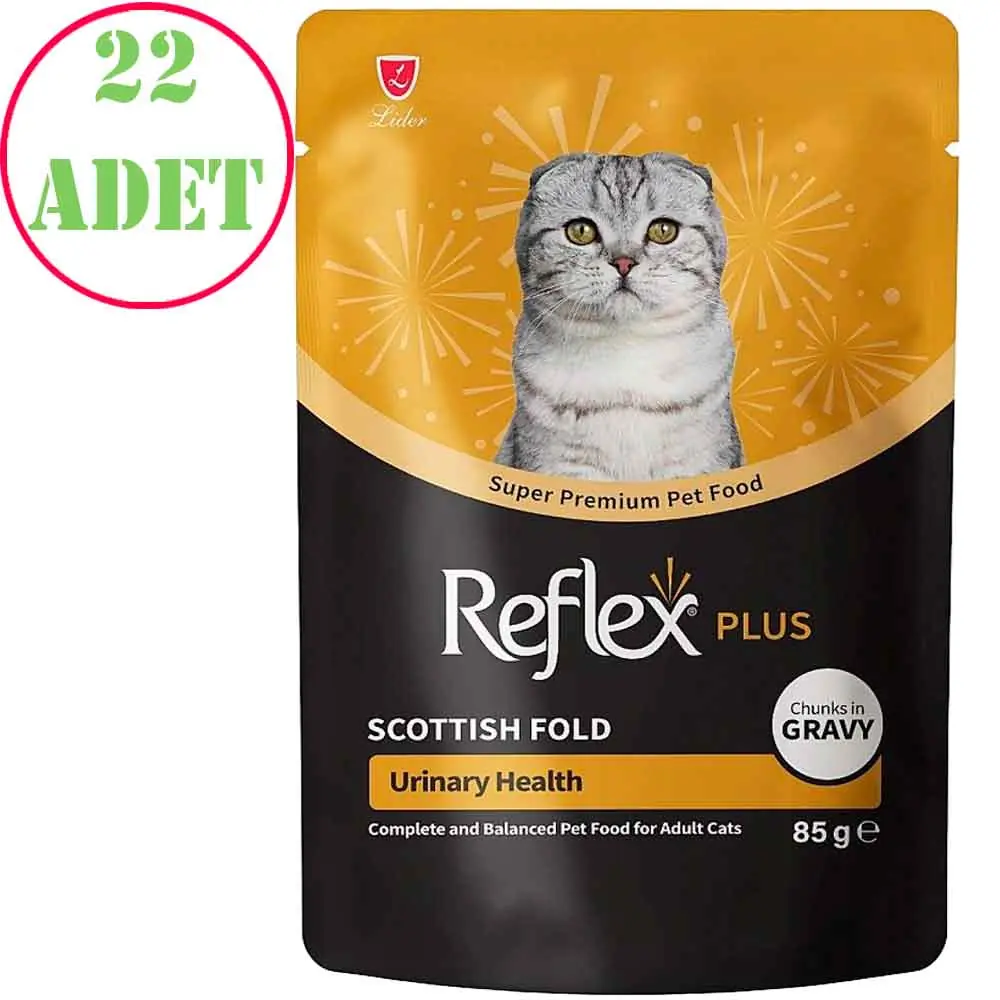 Reflex Plus Scottish Fold Kedi Konservesi 85 Gr 22 Ad
