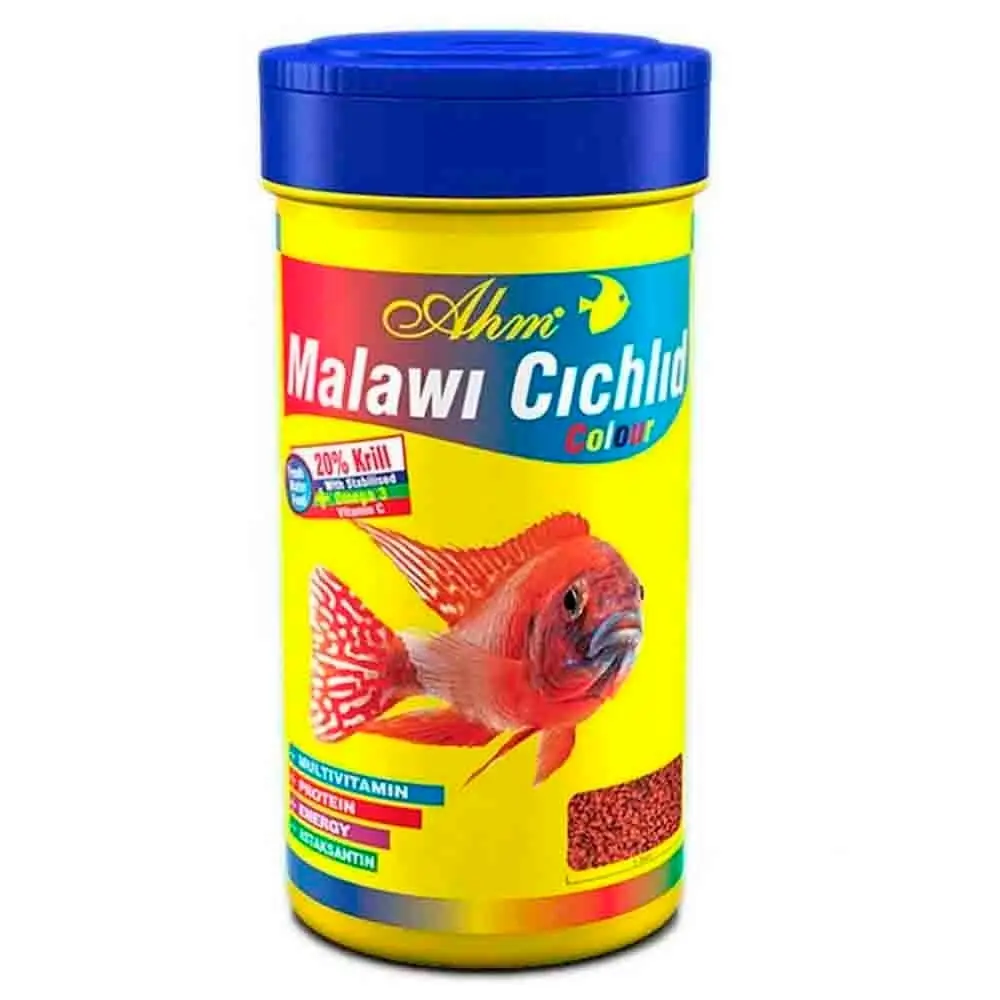 AHM Malawi Cichlid Granulat Color Balık Yemi 100 Ml