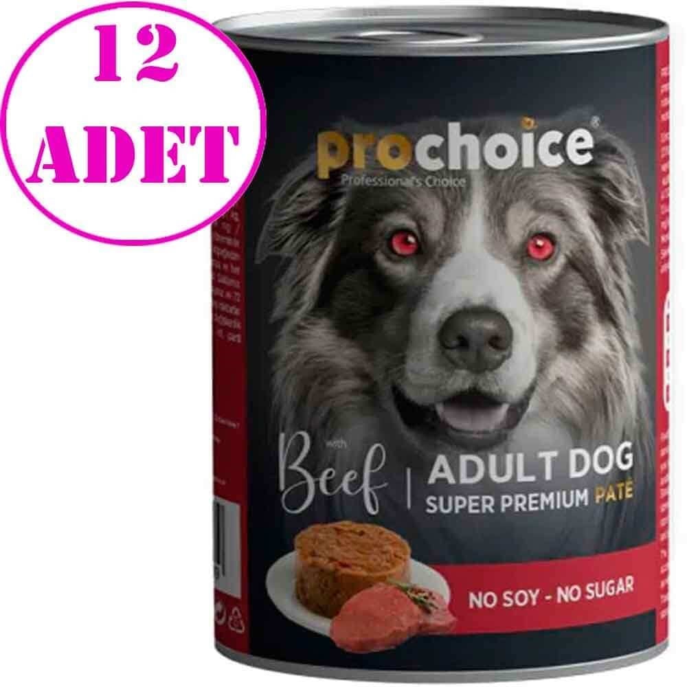 Pro Choice Sığır Etli Ezme Köpek Konservesi 400 Gr 12 AD