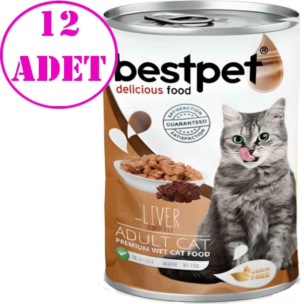 BestPet Ciğerli Tavuklu Kedi Konservesi 400gr 12 AD
