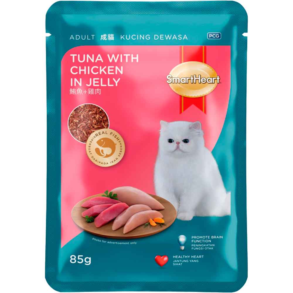 Smart Heart Kedi Konservesi Jöle İçinde Ton Balıklı ve Tavuklu 85 Gr
