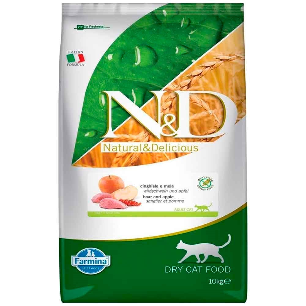 ND Yaban Domuzu Ve Elmalı Kedi Maması 10 KG