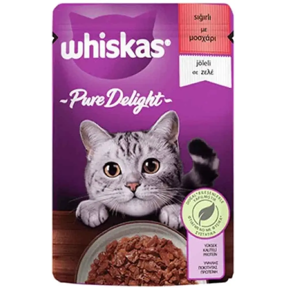Whiskas Sığır Etli Jöleli Pouch Kedi Maması 85 Gr