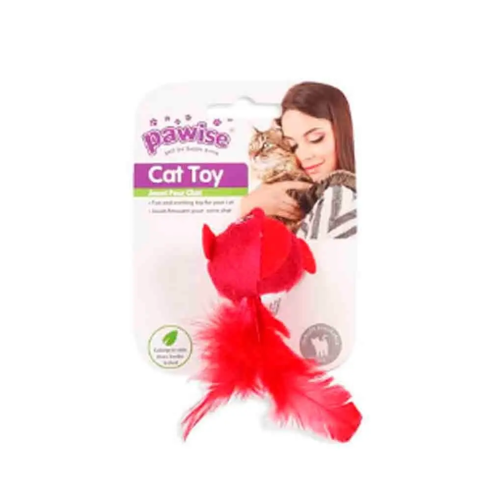 Pawise Tüylü Balık Kedi Oyuncağı