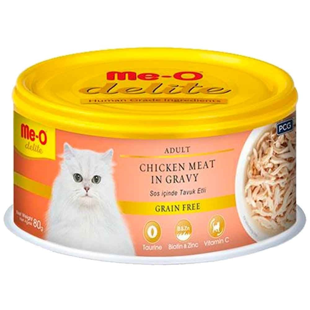 Meo Delite Tavuk Etli Tahılsız Kedi Konservesi 80 Gr