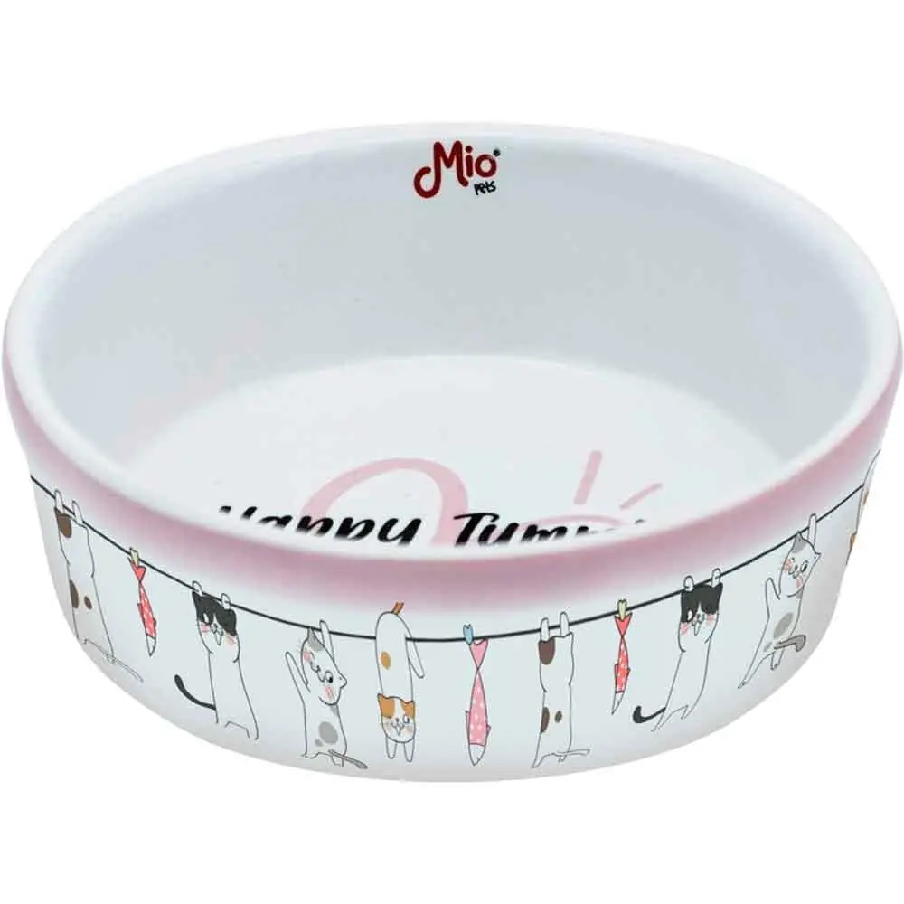 Mio Rosy Seramik Kedi Köpek Mama ve Su Kabı 400 Ml