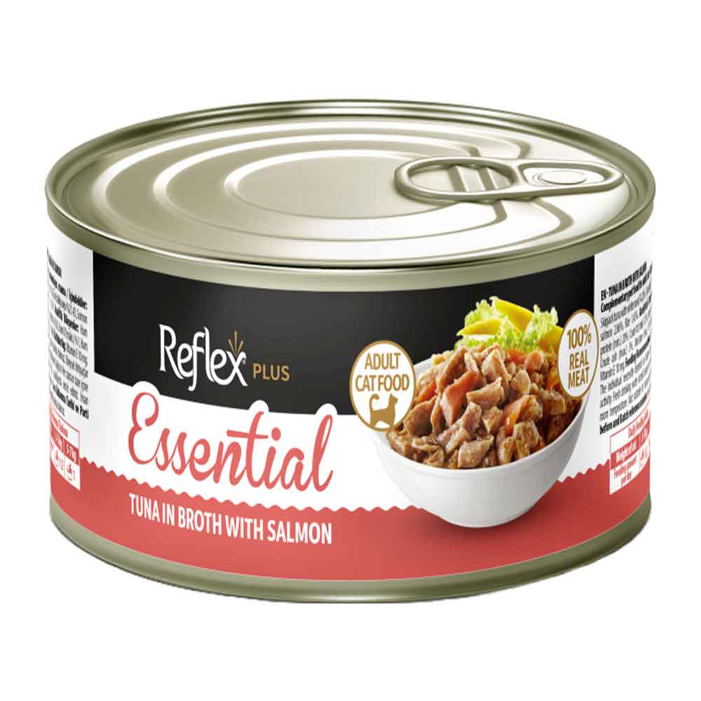 Reflex Plus Essential Ton Balıklı ve Somonlu Yetişkin Kedi Konservesi 70 Gr